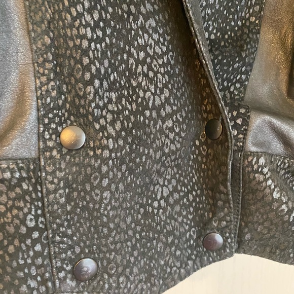 Womens Vintage Giovanni Black Leather Jacket size Small - Picture 12 of 14